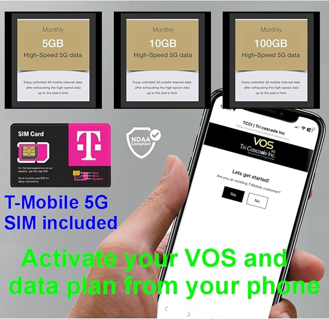 Tri Cascade VOS 5G Cellular Travel Internet, Qualcomm Snapdragon X55 5G Modem-RF Full 5G Spectrum System Global Access Supports macOS, iPadOS, Windows, Linux, USB C Dongle