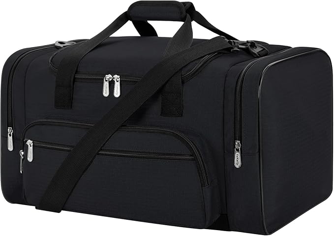 Sports Duffel Bag 20 inch for Travel Gym - Black
