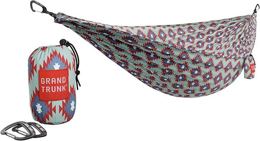 Grand Trunk TrunkTech Double Hammock | Portable Camping Hammock | Accessories for Outdoor, Indoor, Hiking Camping, Backpacking, Travel, Backyard, Beach (Vista)