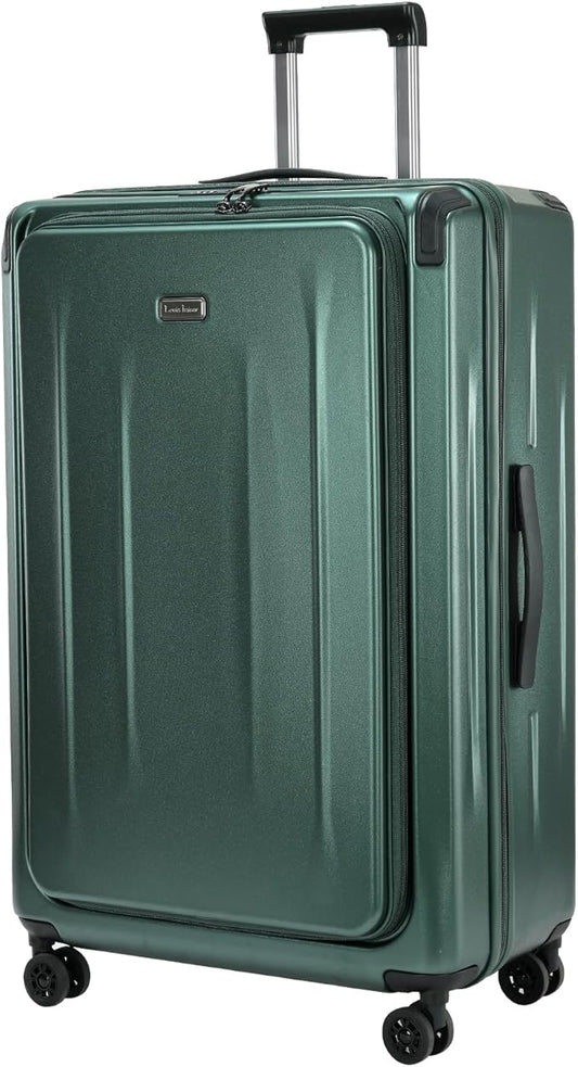 Premium Carry On Luggage, 29 Inch Top Opening Aluminum Frame Airline Approved ABS+PC Hard Shell Suitcases with Silent Wheels, TSA Lock, Front Pocket & Wet-dry Separated Six-piece set