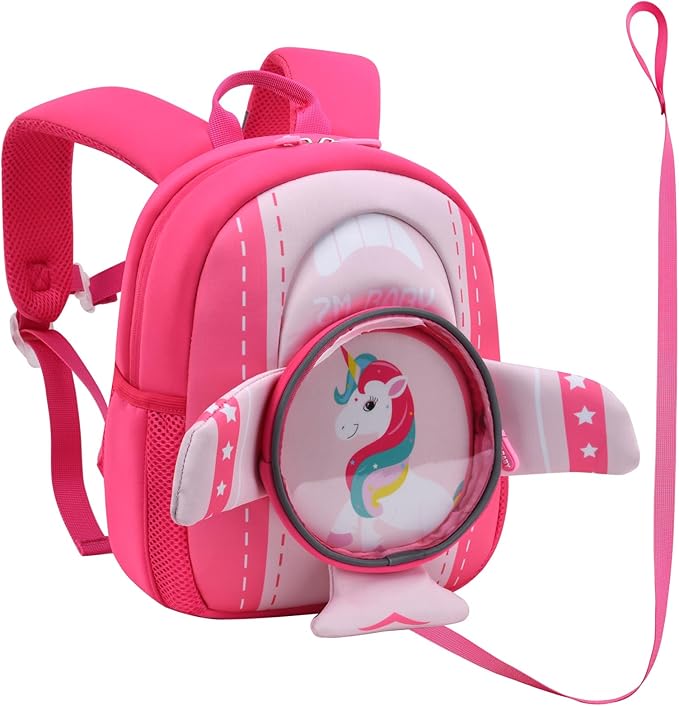 Padgene Toddler Backpacks Kids Preschool Backpack Waterproof Neoprene Animal Schoolbag Lunch backpack 3D Cartoon Dinasour Mini Travel Bag for Boys Girls Ages 3-5