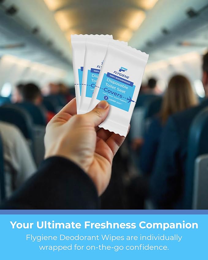 Disposable Toilet Seat Covers for Travel – Waterproof, Tear-Resistant XL Toilet Liners with 2 Layers of Protection – Individually Wrapped Travel Size Toiletries - 10 Count (1 Pack of 10)