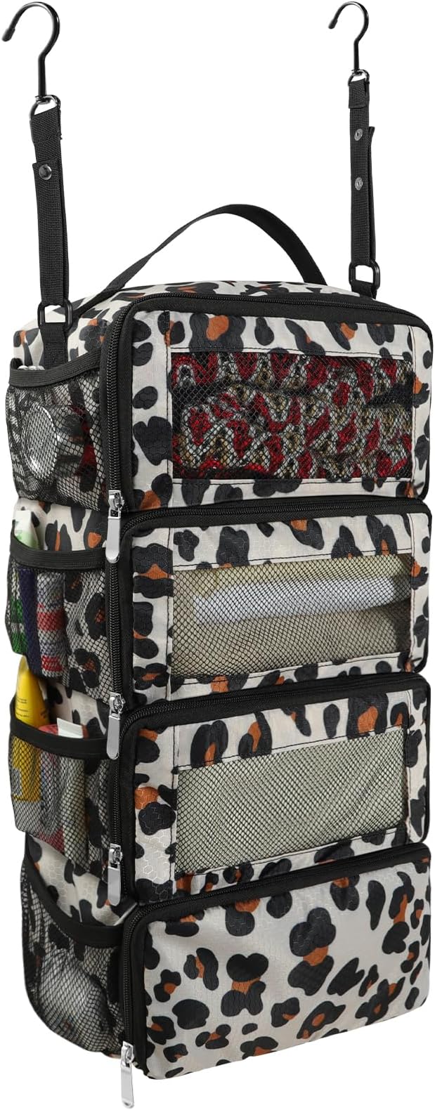 Suitcase Organizer, Travel Luggage Organizer Portable Hanging Travel Shelves Collapsible Hanging Packing Cubes for Carry on Suitcase