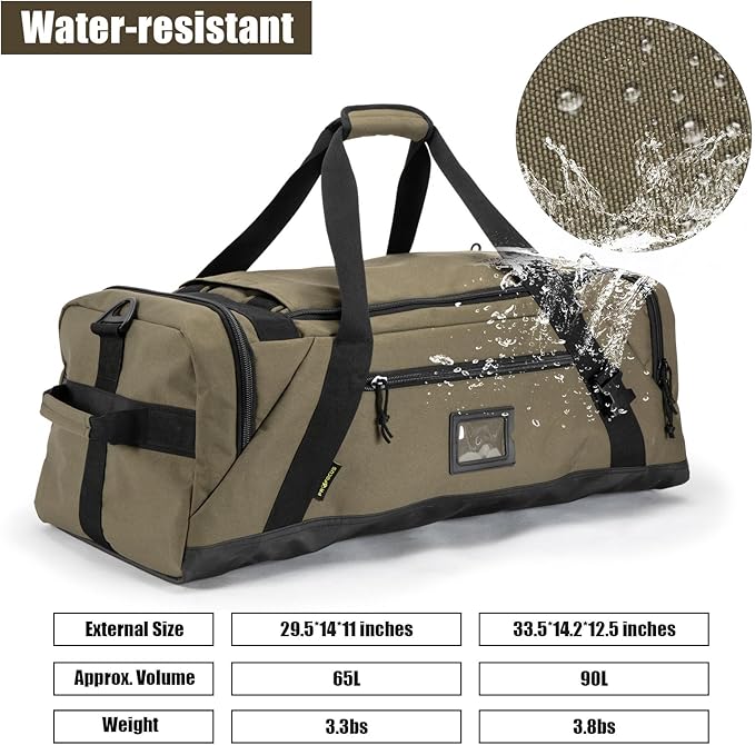 Large Duffle Bag,Gym Bags For Men Weekend Bag For Women Travel Backpack Carry On Sports Duffel Bag