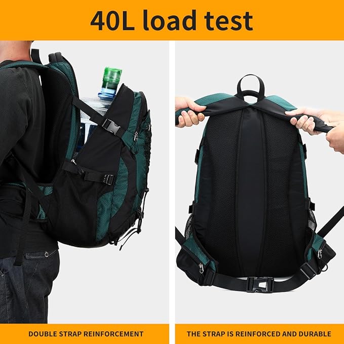 BOVIP 40L Hiking Backpack Waterproof Lightweight Daypack Travel Sports Camping Backpack for Men Women