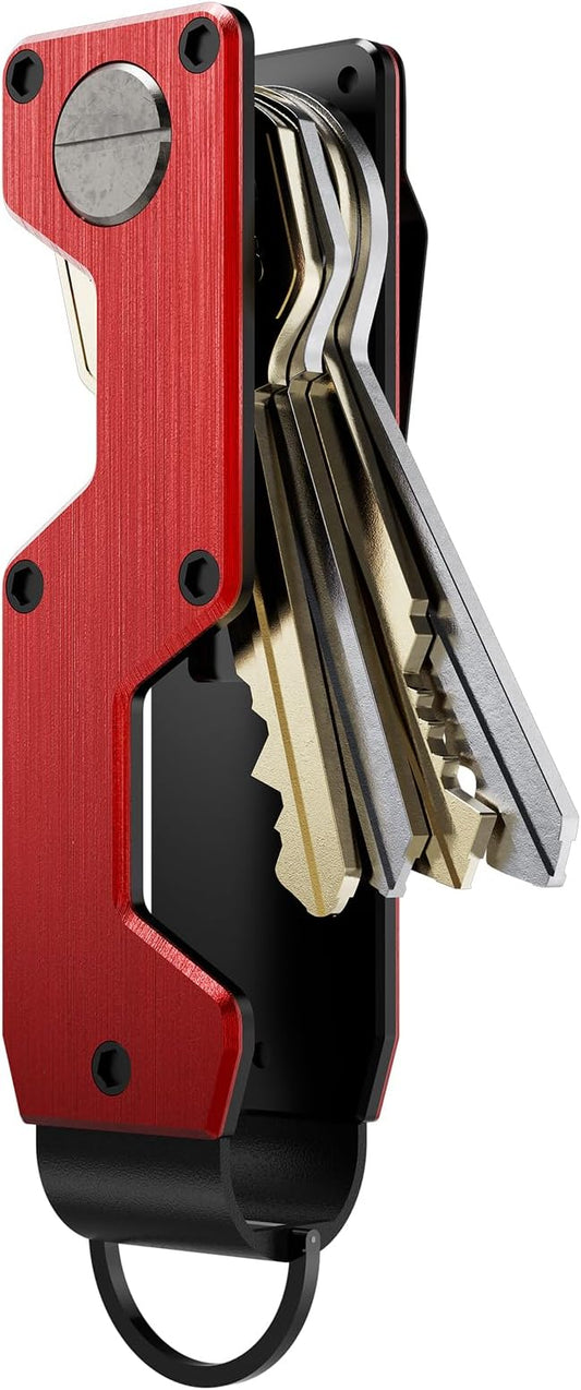Key Organizer Compact Key Holder Metal Key Chain Minimalist key case key holder for keychain Secures 1-5 Keys