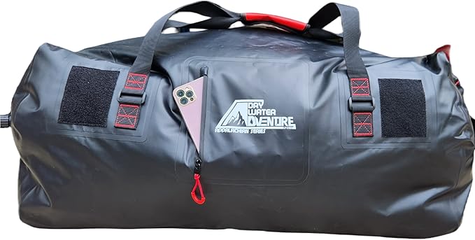 Waterproof Duffel Bag, Marine Grade (120 Liter/31.7 Gallon, Appalachian Series, Black)