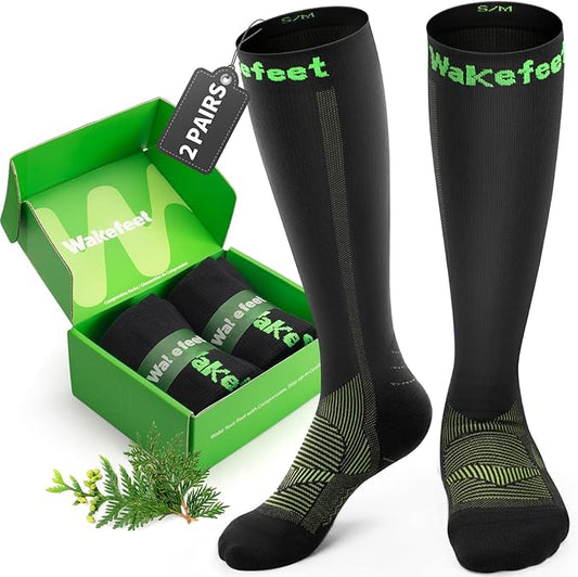 Compression Socks for Women Men 3 Pairs, Compression Stockings, Fragrance Flight Socks for Travelling Sitting