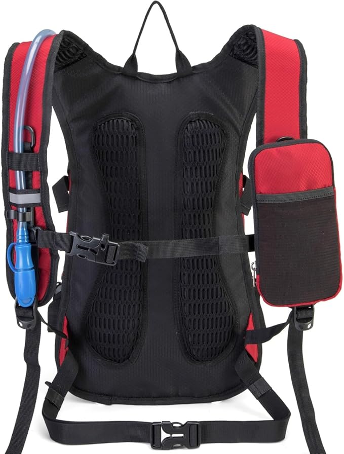 Hydration Backpack Pack with 2L Water Bladder 18L Hiking Backpack Women Men Lightweight Hydropack Insulated Daypack for Biking, Running, Festival