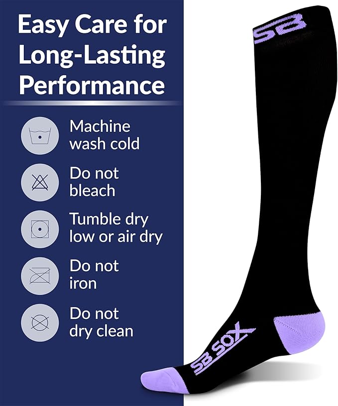 SB SOX Compression Socks for Men & Women (20-30 mmHg) - Best Support Stockings for Travel, Medical, and Sports - Perfect for Everyday Wear