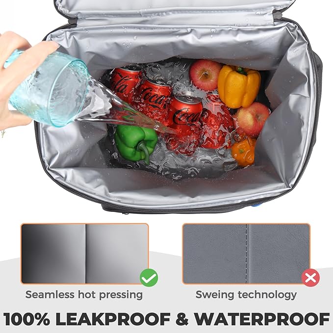 Heytrip Backpack Cooler 36/54 Cans Insulated Waterproof Cooler Bag for 20 Hours Cold Retention, Leak-Proof Camping Cooler with Multi-Compartments