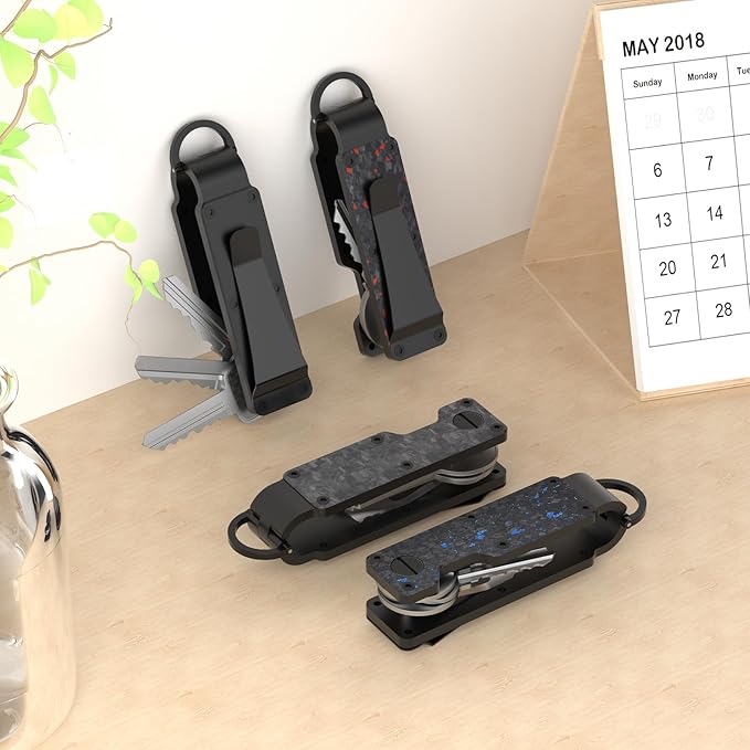 Key Organizer Minimalist Innovative Keyholder Compact Keys Organizer Smart KeyChain Secures 2-6 Keys