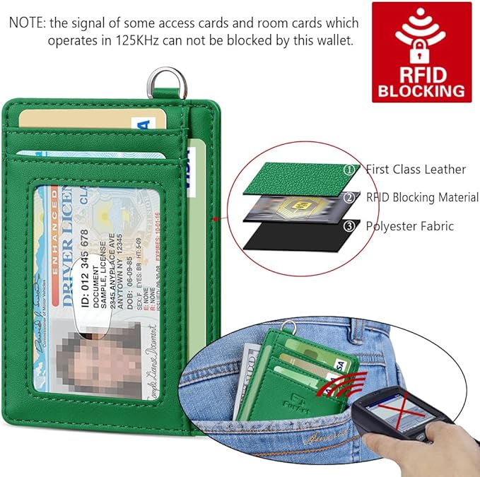 FurArt Slim Minimalist Wallet, Front Pocket Wallets, RFID Blocking, Credit Card Holder for Men & Women