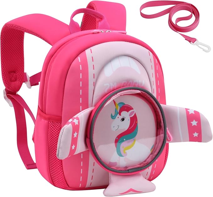 Padgene Toddler Backpacks Kids Preschool Backpack Waterproof Neoprene Animal Schoolbag Lunch backpack 3D Cartoon Dinasour Mini Travel Bag for Boys Girls Ages 3-5