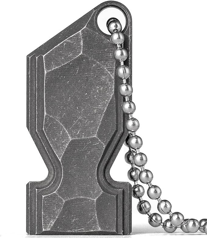 TISUR Titanium Emergency Whistle,EDC Safety Whistles Necklace Loud up to 120db,Survival Whistles for Survival,Hiking,Camping,Pets Training
