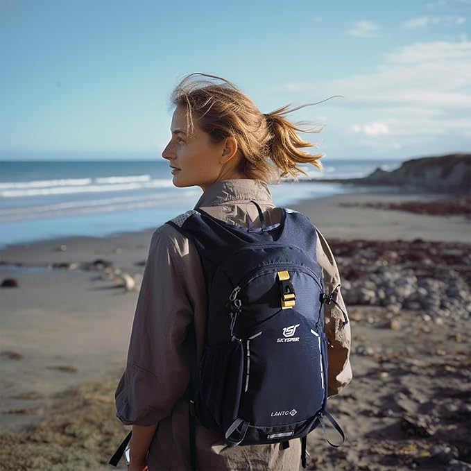 SKYSPER Small Hiking Backpack - 15L Travel Daypack Lightweight Bag Water Resistant Hiking Backpacks for Women Men