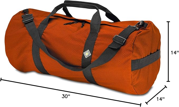 North Star Sports Foldable Duffle Bag for Travel, Gym & Outdoor Camping | Tough and Packable Sport Equipment Bag & Gear Organizer | Heavy Duty Large Duffel Bags for Traveling
