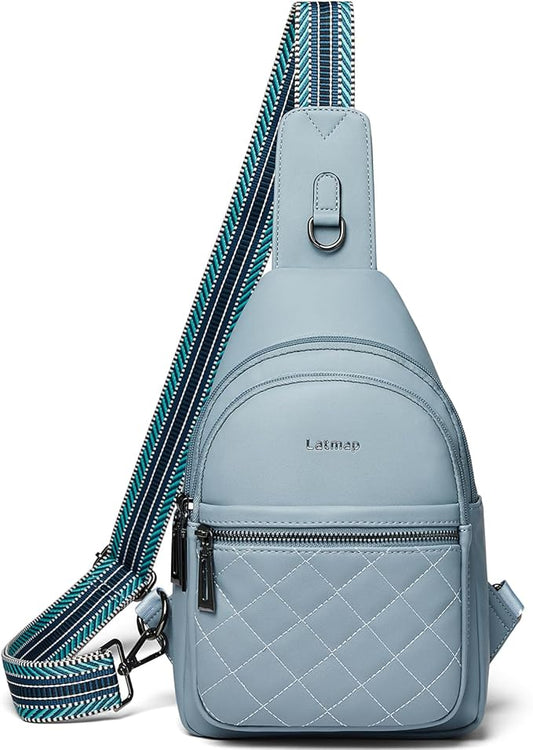 Sling Bag For Women Fanny Pack Crossbody Travel Shoulder Belt Bags Tote Backpack Purse Faux Leather