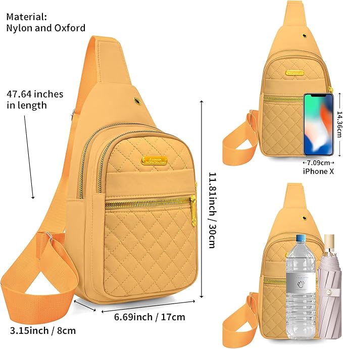 Small Sling Bag For Women Men Casual Crossbody Sling Backpack