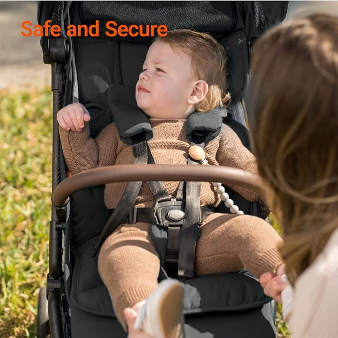 Lightweight Baby Travel Stroller with Carbon Fiber Frame, Compact & Airplane-Friendly, One-Handed Folding Design, 11.6 lbs, Perfect for Toddlers, Jet