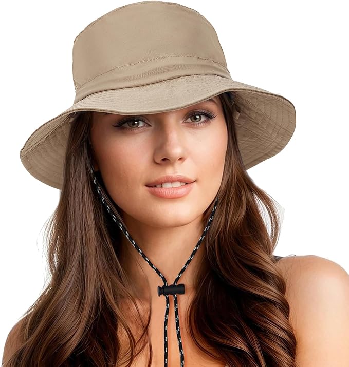 Durio Waterproof Bucket Hats for Woman UPF 50+ Sun Hat UV Protection Packable Rain Hats for Women Lightweight Hiking Hat