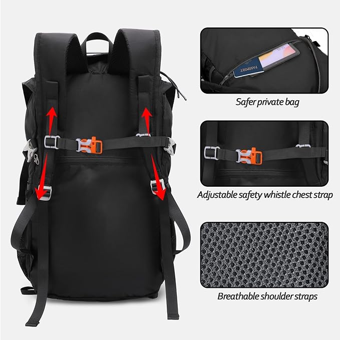 Seektop 20L Ultra Lightweight Waterproof Hiking Backpack Small Outdoor Foldable Day Pack for Women Men