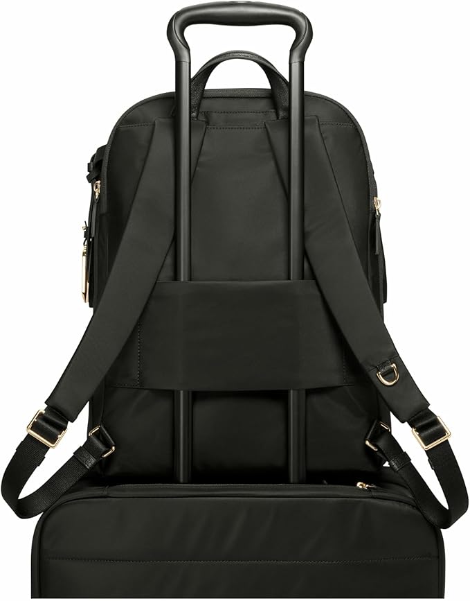 TUMI - Voyageur Montana Backpack - Stylish Travel Backpack for Women - For Business, Work - Fits up to 16" Laptops - Black/Gold