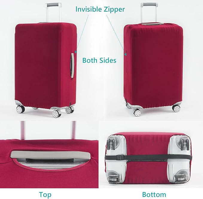 Travelkin Luggage Covers For Suitcase Tsa Approved,Suitcase Cover Protector Fit 18-32 Inch Luggage
