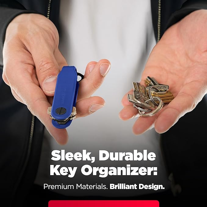 KeySmart Keychain Key Holder - Compact Key Organizer for Key Chain, EDC Key Chains, Key Ring Keychains