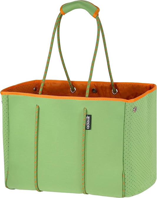 QOGiR Neoprene Multipurpose Beach Bag Tote with Inner Zipper Pocket … … … …