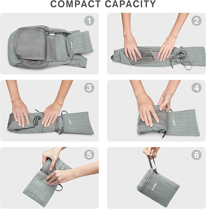 G4Free 10L/15L Hiking Backpack Lightweight Packable Hiking Daypack Small Travel Outdoor Foldable Shoulder Bag