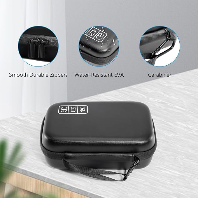 ProCase Hard Travel Electronic Organizer Case for MacBook Power Adapter Chargers Cables Power Bank Apple Magic Mouse Apple Pencil USB Flash Disk SD Card Small Portable Accessories Bag
