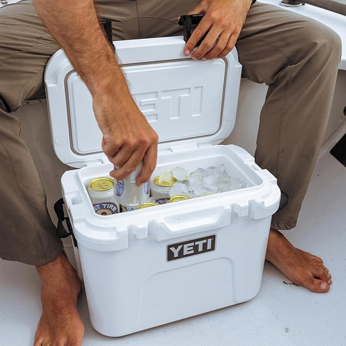 YETI Roadie 15 Hard Cooler with DoubleDuty Shoulder Strap
