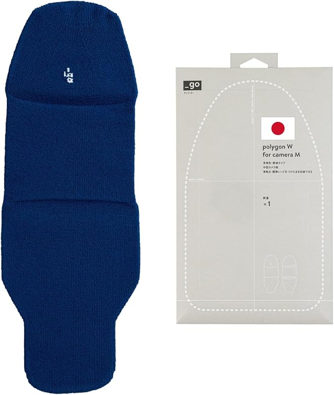 Camera Cover, Polygon W, Made in Japan, M size, Blue