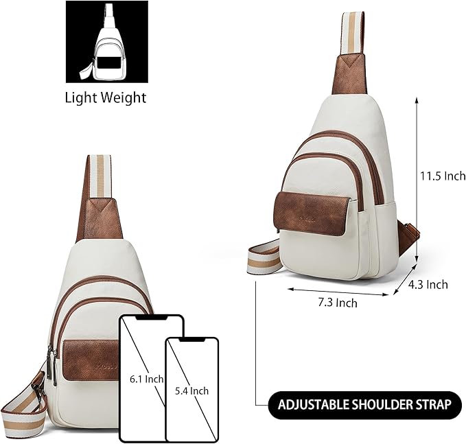 Sling Bag Crossbody Bags for Women Small Cross Body Bag Fanny Packs Chest Sling Purse for Daily Travel Leisure Sport