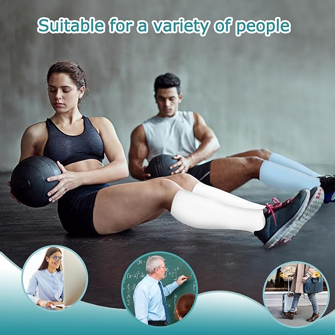 ACTINPUT 8 Pairs Compression Socks for Women & Men,Support Compression Stockings for Medical Running Athletic