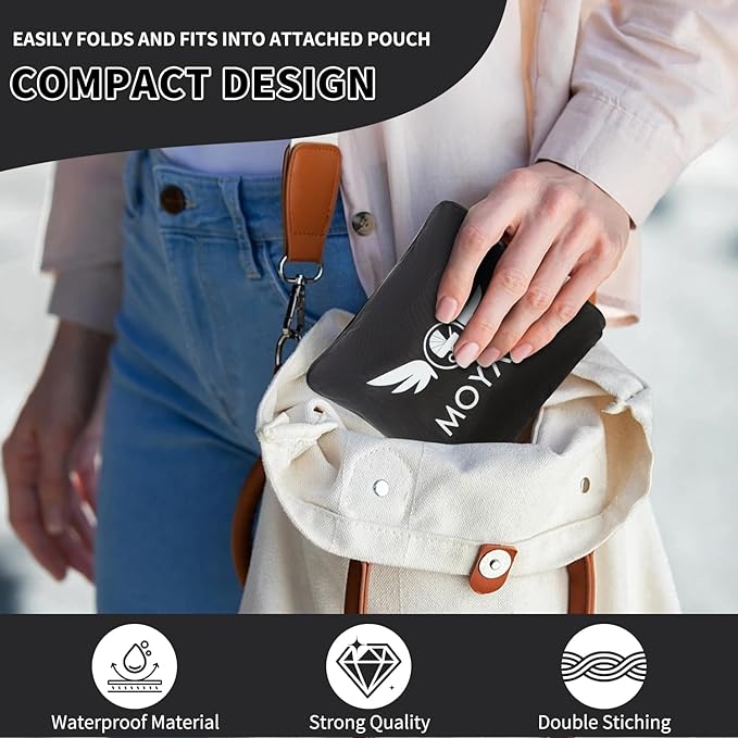 MOYAQI Stroller Travel Bag for Airplane, Gate Check Bag Backpack with Durable Nylon,Adjustable Carry Straps,Infant Carriers & Booster Seats (Black)