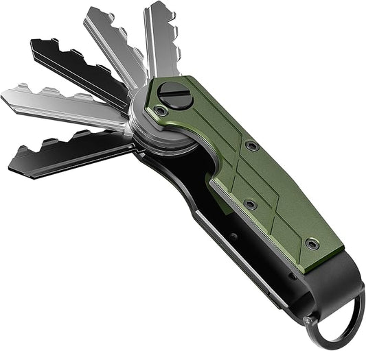 Key Organizer for Men Compact Key Holder Minimalist Key Case Metal Key Chain Key Holder for Keychain Secures 2-5 Keys