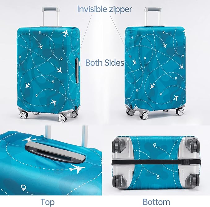 Travelkin Luggage Cover Washable Suitcase Cover Suitcase Protector Anti-scratch Suitcase cover Fits 18-32 Inch Luggage