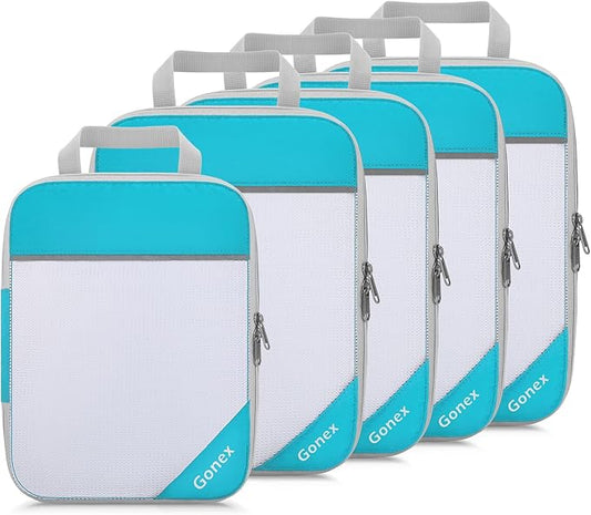 Compression Packing Cubes, Gonex Extensible Storage Mesh Bags Organizers