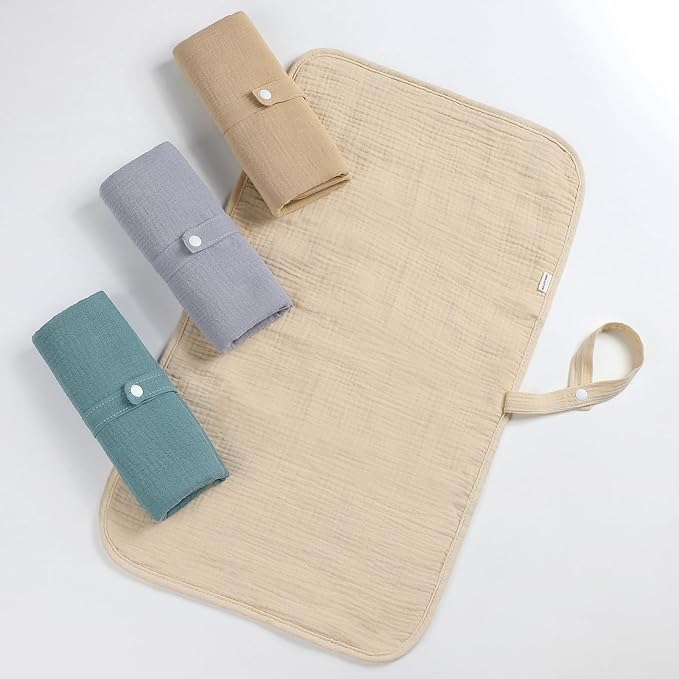Accmor Portable Diaper Changing Pad, Waterproof Foldable Baby Changing Mat for Travel, Baby Essentials Shower Registry Gifts