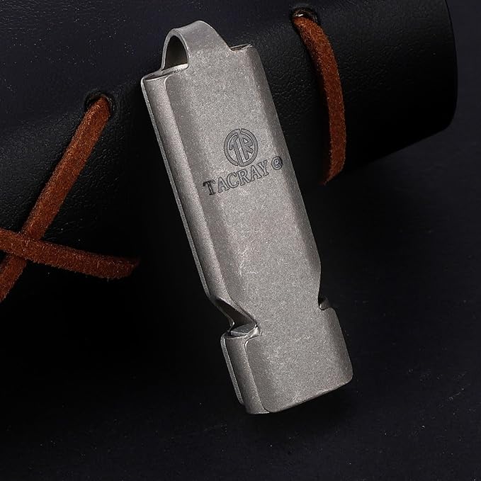 TACRAY Emergency Whistles Lifeguard Safety Whistle with Neck Chain and Keychain for Outdoor Camping Hiking