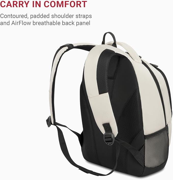 SwissGear 1186 Bungee Backpack, Black/Gold, 17-Inch