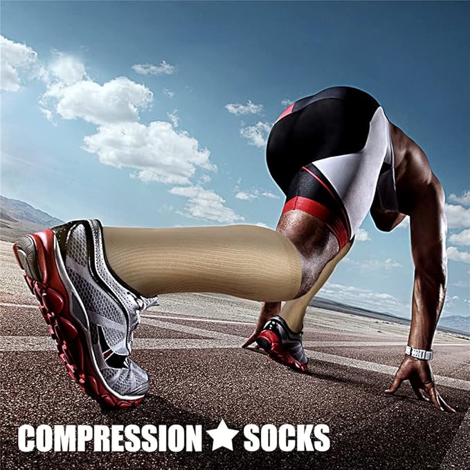 CHARMKING Compression Socks for Women & Men Circulation (3 Pairs) 15-20 mmHg is Best Support for Athletic Running Cycling