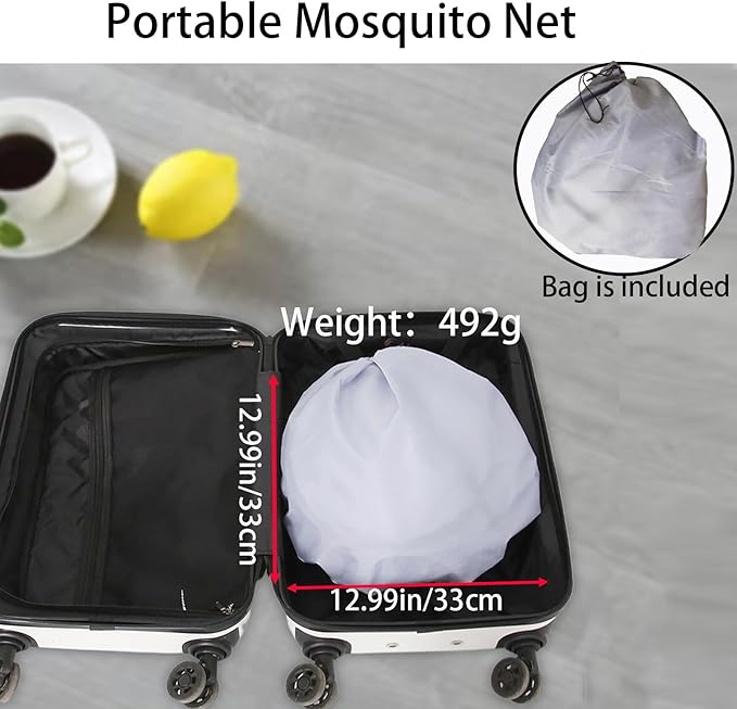 CMINGJ Large Pop Up Mosquito Tent, Portable Foldable Mosquito Net with Bottom for Bed, Camping, Travel, Patio, Suitable for Outdoor Indoor (78 * 28 * 27inch) (Green Bottom & Green Top)