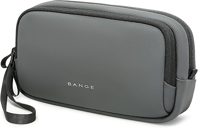 BANGE Travel Organizer Case, Water Resistant Electronics Travel Bag Organizer for Cable,Easy to store backpacks (Grey)