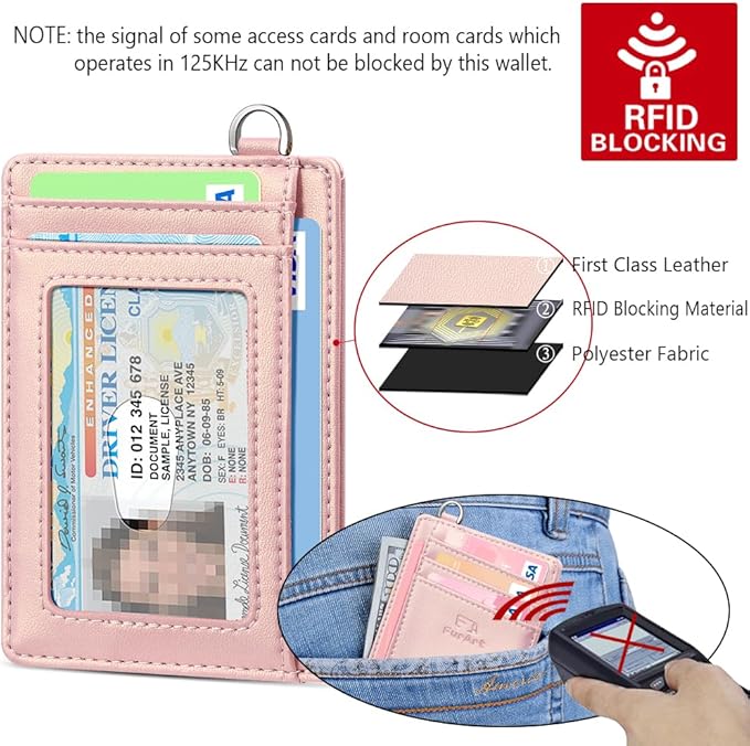 FurArt Slim Minimalist Wallet, Front Pocket Wallets, RFID Blocking, Credit Card Holder for Men & Women