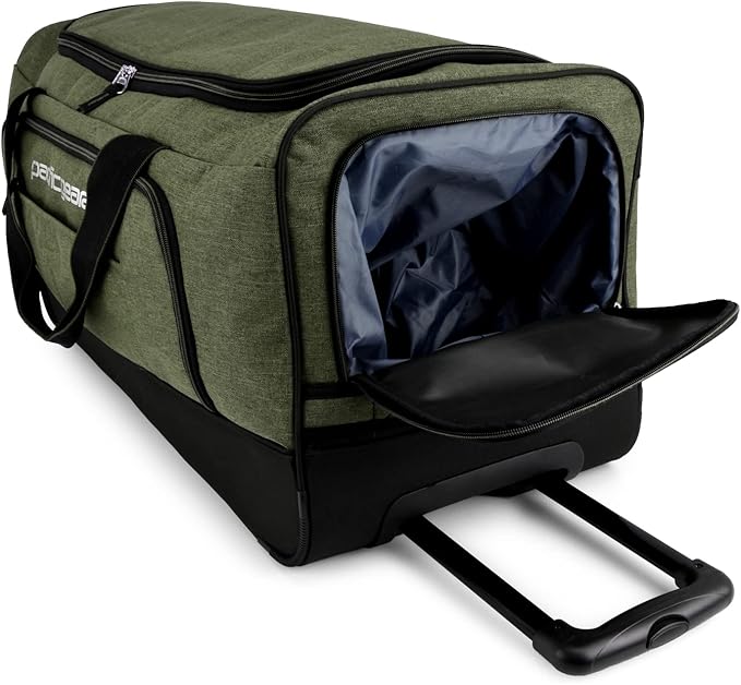 Pacific Gear Rolling Duffel Wheels, 30-inch Luggage, Hockey Bag, Heavy Duty