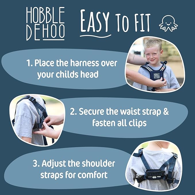 Hobble De Hoo Child Safety Harness | Premium Adjustable Toddler & Kids Harness Ages 2–7 | Autism Support