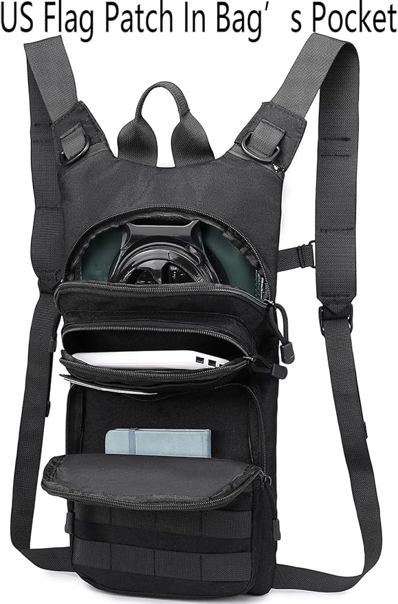 ATBP Insulated Water Hydration Pack Bag with 3L TPU Bladder Tactical Molle Hydration Backpack for Hiking Cycling Running